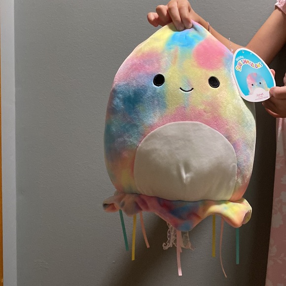 BRAND NEW SQUISHMALLOW 11” TIE DYE JELLYFISH! YEAR 2021. NWT. - Picture 2 of 9